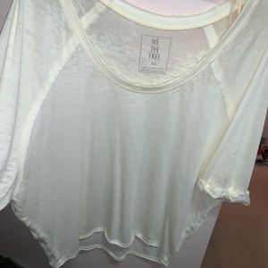 Free people yellow burnout shirt